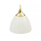 Piana dohányzóasztal, fehér + arany, fehér