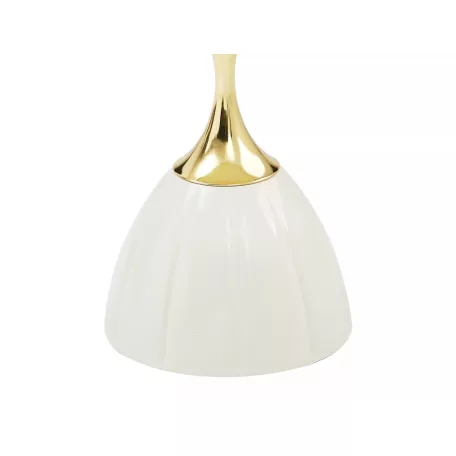 Piana dohányzóasztal, fehér + arany, fehér