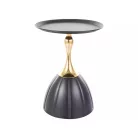 Piana dohányzóasztal, fekete + arany, fekete