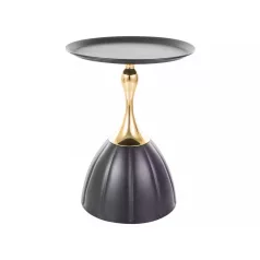 Piana dohányzóasztal, fekete + arany, fekete