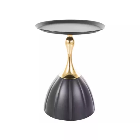 Piana dohányzóasztal, fekete + arany, fekete