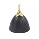 Piana dohányzóasztal, fekete + arany, fekete