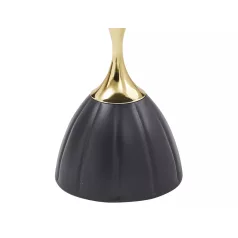 Piana dohányzóasztal, fekete + arany, fekete