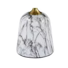 Fama dohányzóasztal, fehér, márványhatású + arany, fehér, márványhatású