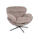 Florence Raven fotel, matt fekete, sötét bézs