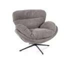 Florence Raven fotel, matt fekete, szürke