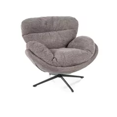 Florence Raven fotel, matt fekete, szürke