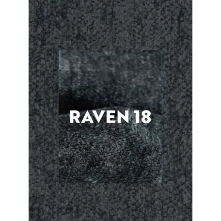 Borgo Raven szék, matt fekete, sötét szürke