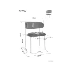Elton D Brego szék, tölgy, világos bézs