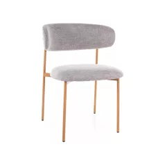 Elton D Brego szék, tölgy, szürke