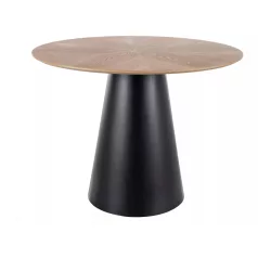 Angel 100 asztal, matt fekete, tölgy