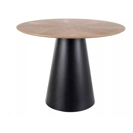 Angel 100 asztal, matt fekete, tölgy