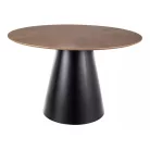 Angel 120 asztal, matt fekete, tölgy