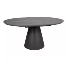 Angyal II asztal, matt fekete, szürke, márványhatású