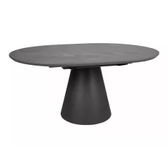 Angyal II asztal, matt fekete, szürke, márványhatású