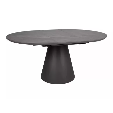 Angyal II asztal, matt fekete, szürke, márványhatású