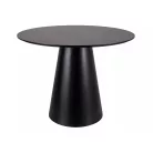Angel 100 asztal, matt fekete, szürke, márványhatású