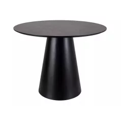 Angel 100 asztal, matt fekete, szürke, márványhatású