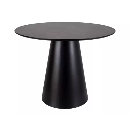 Angel 100 asztal, matt fekete, szürke, márványhatású