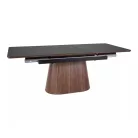 Monaco asztal, 160X90, dió, matt fekete