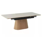 Monaco asztal, 160X90, tölgy, travertin bézs matt