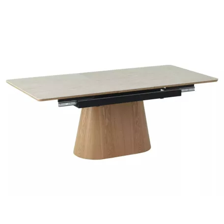 Monaco asztal, 160X90, tölgy, travertin bézs matt