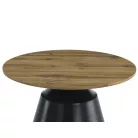 Itaka dohányzóasztal szett, matt fekete, kézműves tölgy