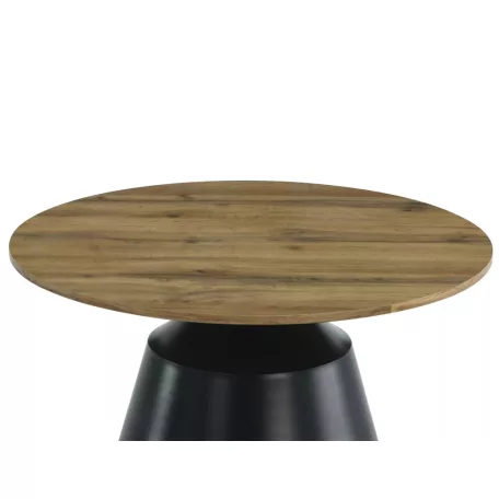 Itaka dohányzóasztal szett, matt fekete, kézműves tölgy