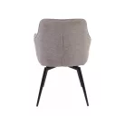 Servio Brego szék, matt fekete, bézs