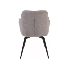 Servio Brego szék, matt fekete, bézs