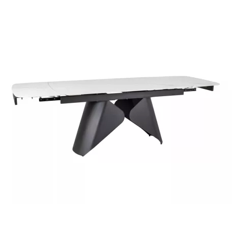 Armando asztal, 160X90, matt fekete, matt fehér