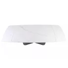 Armando asztal, 160X90, matt fekete, matt fehér