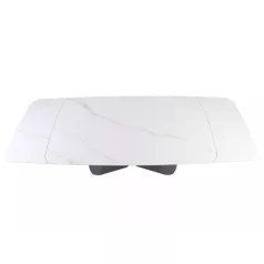 Armando asztal, 160X90, matt fekete, matt fehér