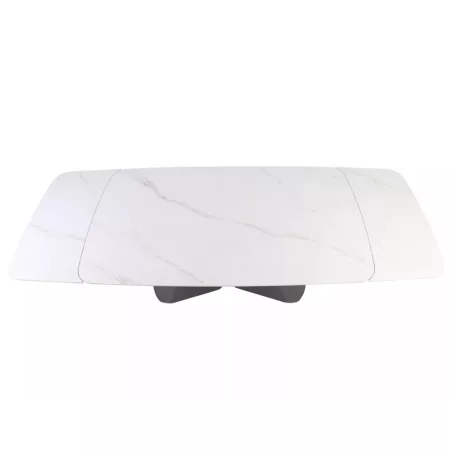 Armando asztal, 160X90, matt fekete, matt fehér