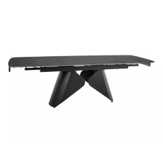 Armando asztal, 160X90, matt fekete, matt fekete