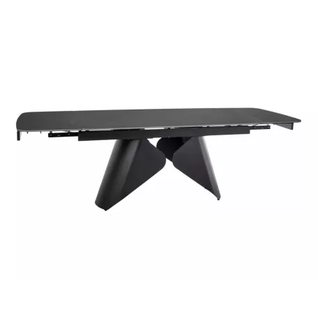 Armando asztal, 160X90, matt fekete, matt fekete