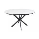 Gaston Ceramic 100 asztal, matt fekete, matt fehér