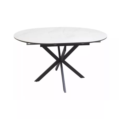 Gaston Ceramic 100 asztal, matt fekete, matt fehér