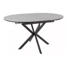 Gaston Ceramic 100 asztal, matt fekete, matt fehér