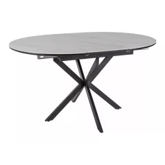 Gaston Ceramic 100 asztal, matt fekete, matt fehér