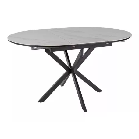 Gaston Ceramic 100 asztal, matt fekete, matt fehér