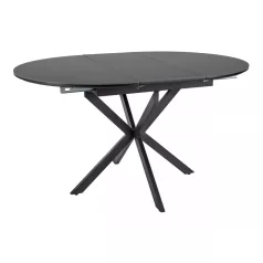 Gaston Ceramic 100 asztal, matt fekete, matt fekete