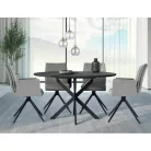 Gaston Ceramic 100 asztal, matt fekete, matt fekete