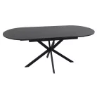 Gaston Ceramic 140 asztal, 140X80, matt fekete, matt fekete