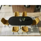 Gaston Ceramic 140 asztal, 140X80, matt fekete, matt fekete