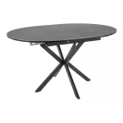 Gaston Ceramic 100 asztal, matt fekete, matt szürke