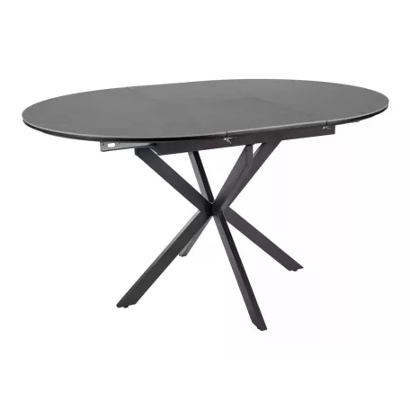 Gaston Ceramic 100 asztal, matt fekete, matt szürke