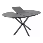 Gaston Ceramic 100 asztal, matt fekete, matt szürke