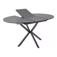 Gaston Ceramic 100 asztal, matt fekete, matt szürke