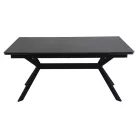 Imperia 160 asztal, 160X90, matt fekete, matt fekete